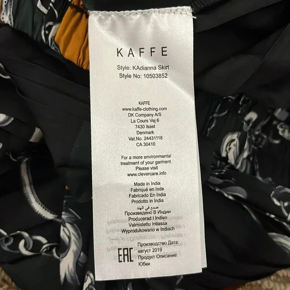 Kaffe KAdianna Pleated Midi Skirt - Picture 9 of 10